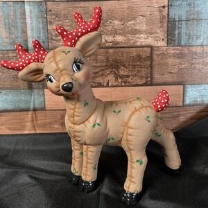 Vintage MCM Retro - Kimble Ceramic Molds-‎   10" Christmas  Reindeer Deer Buck